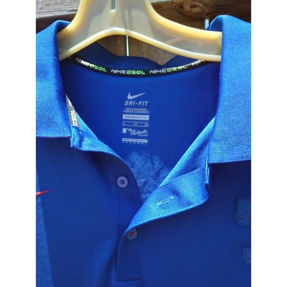 Nike Dri-Fit Men's Royal Blue Short Sleeve Golf Polo T Shirt Size XL T  Logo - Picture 6 of 6
